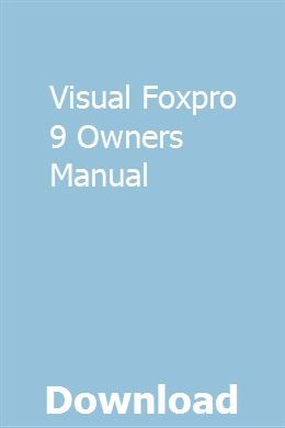 microsoft visual foxpro 9.0 tutorial pdf